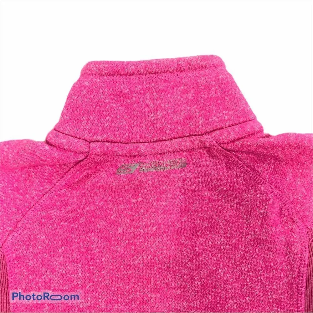 Girls Pink Sketchers‎ Performance Zip Up Sweatshirt